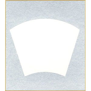 画像1: 大色紙 中扇面　外銀10枚入 (1)